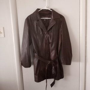 VTG WIlson's Leather Brown Belted Jacket